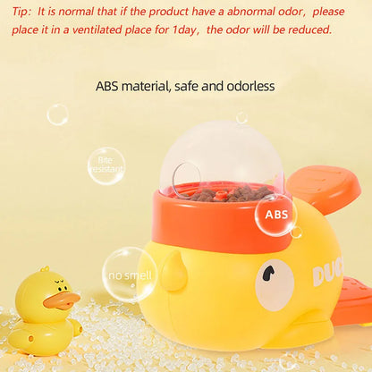 Interactive Pet Feeding Toy – Duck Design with Anti-Slip Base