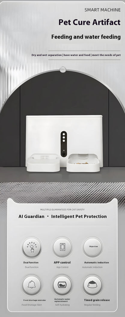2-in-1 Smart Pet Feeder & Water Fountain – WiFi Camera & App Control