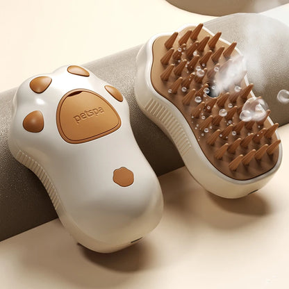 Steamy Pet Grooming Brush – Removes Loose Hair & Massages