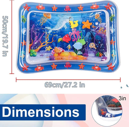 Pet Water Play Mat – Thickened Inflatable Sensory Mat with Fish Design