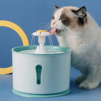 2.4L Automatic Pet Water Fountain – LED Cat & Dog Dispenser with Filters