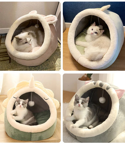 Washable Pet Lounger Cushion – Cozy Cat & Small Dog Bed