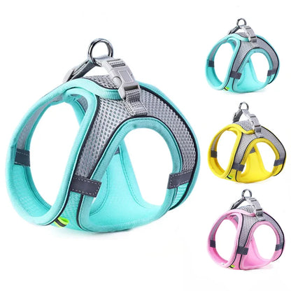 Reflective Pet Harness & Leash Set – Adjustable, Breathable for Cats & Dogs