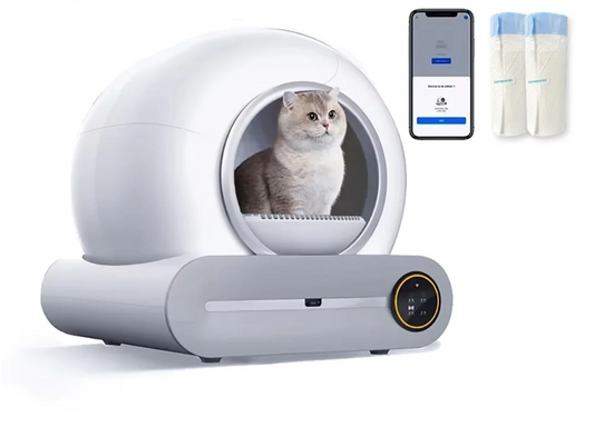 Automatic Self-Cleaning Cat Litter Box – 65L Smart Enclosed Tray