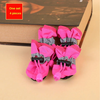 Waterproof Dog Boots – Paw Protection for Rain & Outdoor Walks 4-Pack