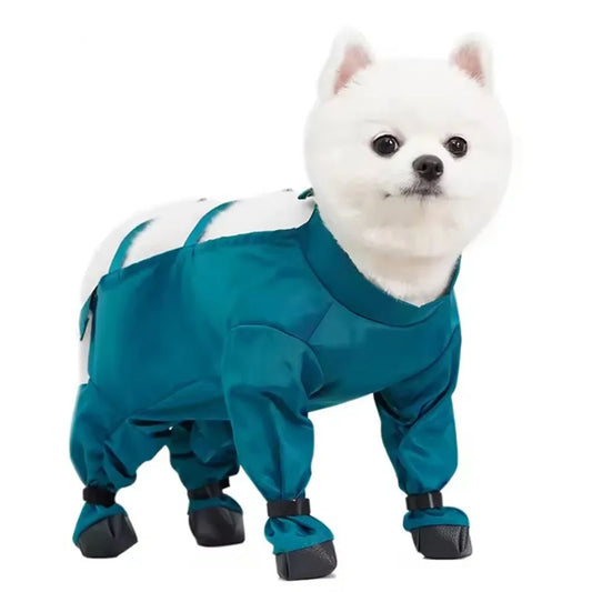Adjustable Pet Boots with Suspenders – Waterproof & Dirt-Proof