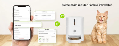 Smart Automatic Pet Feeder – WiFi Remote Control Food Dispenser