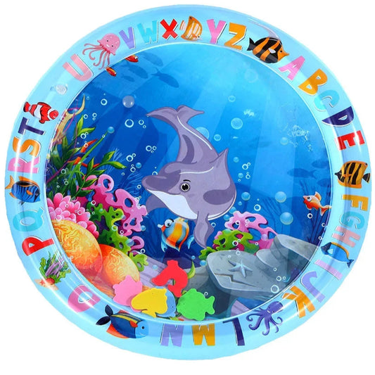 Pet Water Play Mat – Thickened Inflatable Sensory Mat with Fish Design