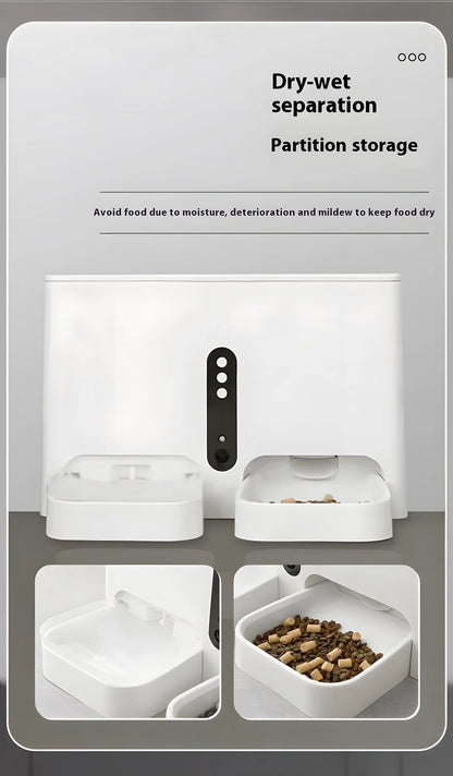 2-in-1 Smart Pet Feeder & Water Fountain – WiFi Camera & App Control