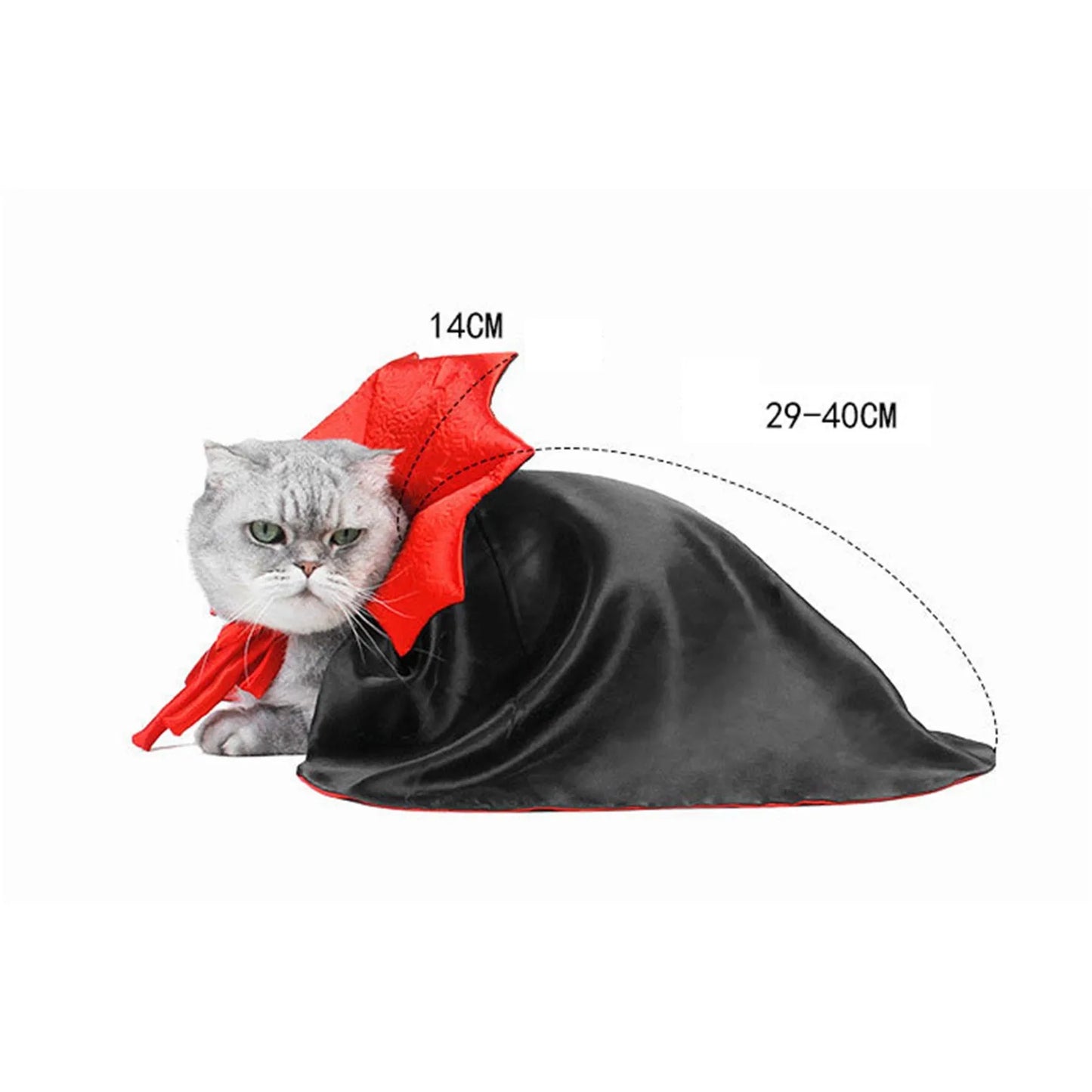 Cute Halloween Pet Costumes Cosplay Vampire Cloak