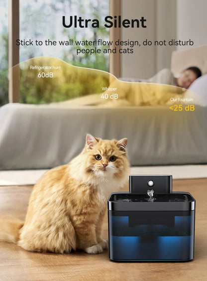 Smart Pet Water Fountain – Wireless Automatic Cat & Dog Dispenser