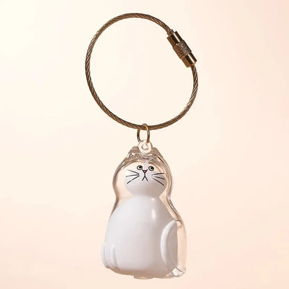 Dog & Cat Fur Keychain – Capsule Pendant for Pet Keepsakes