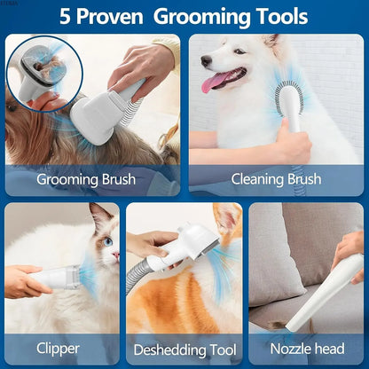 Pet Grooming Vacuum Kit – Reduce Shedding, Collect Hair, Keep Home Clean