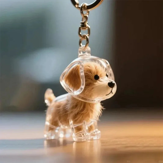 Dog & Cat Fur Keychain – Capsule Pendant for Pet Keepsakes