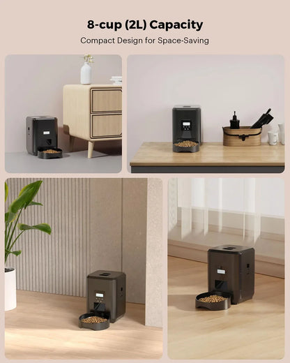 Smart Automatic Pet Feeder – Timed Cat & Dog Food Dispenser